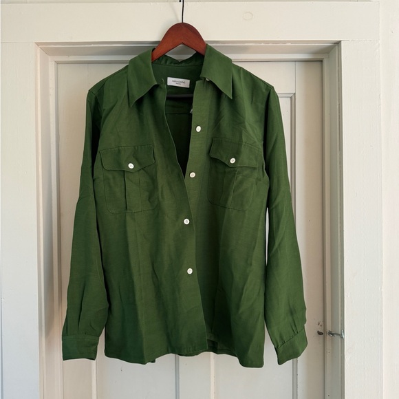 Alexa Chung for Madewell Pleat-Pocket Button-Up Shirt SM new - Picture 4 of 5